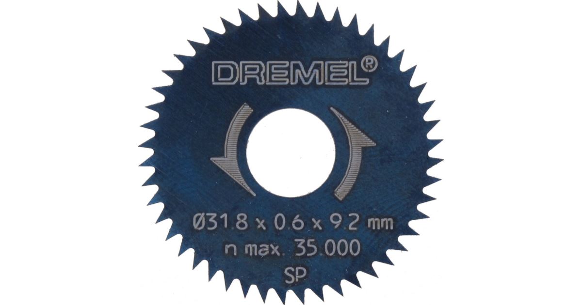 DREMEL Hoja de sierra para cortes longitudinales y transversales 31,8mm 26150546JB