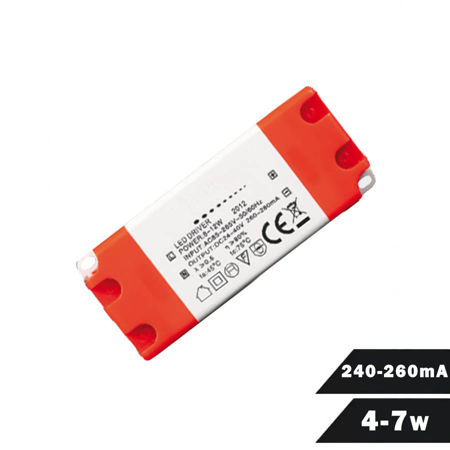 Driver Downlight LED 4 - 7 W 240 - 260mA