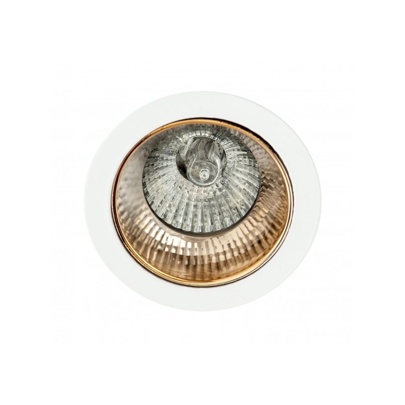 Empotrable Alfabeto 1xgu10 Oro/blanco 8d Orientable