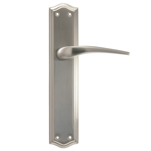 Manivelas con placa - Juego Manivelas con Placa de Hierro EQ209 Níquel Satinado