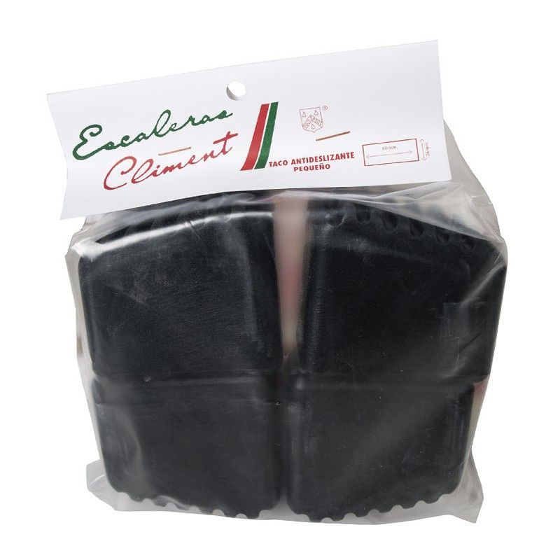 Escalera Madera. Bl. 4 Tacos Antidesliz. 1128CTACO