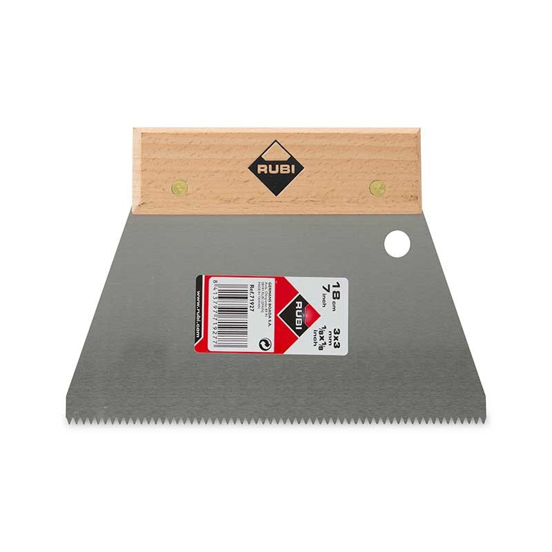 Espátula-peine ACERO 18 cm 3 x 3 triangular Rubi