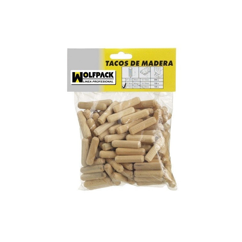 Espigas Madera (Bolsa de 50 Piezas)