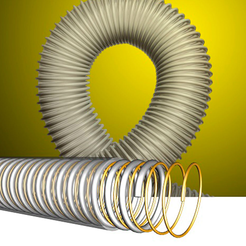 Tubo Espiro Poliuretano Antiestático 32mm. diámetro