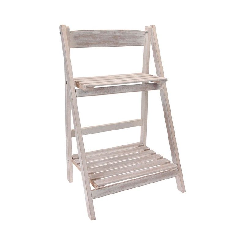 Estantería Jardín 32X40X65 Cm. Blanco 555N971