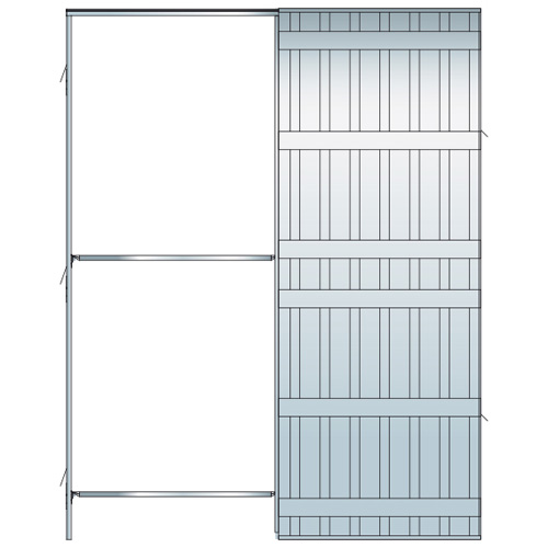 Estructuras metálicas - Estructura Puerta Corredera Pladur SCRIGNO