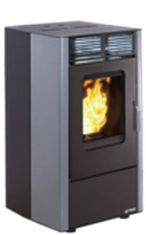 Estufa de pellet 600 Compact. 6 Kw. Gris/negro.