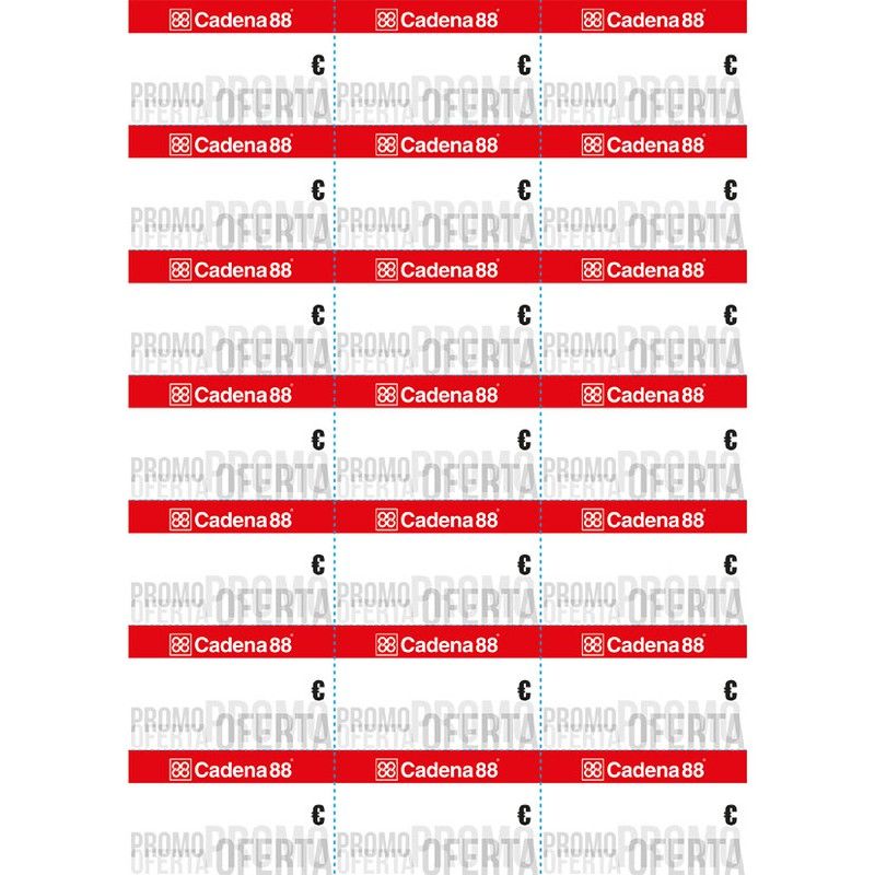 Etiquetas Promo-Of C88 70X40 100 Hojas CH202 Cadena88