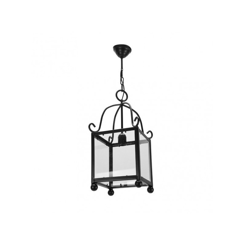 Farol Forja Monasterio 1xe27 Negro Regx27x27 Cm