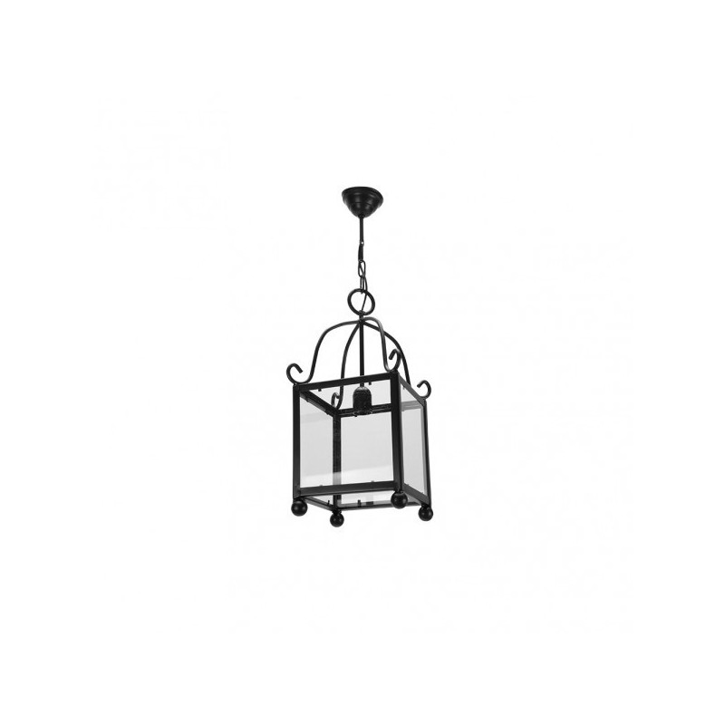 Farol Forja Monasterio 1xe27 Negro Regx20x20 Cm