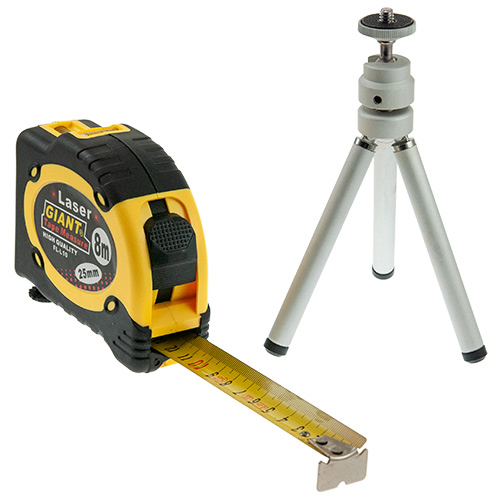 Flexómetros - Flexómetro FLL10 Giant 8 Metros con Nivel y Trípode