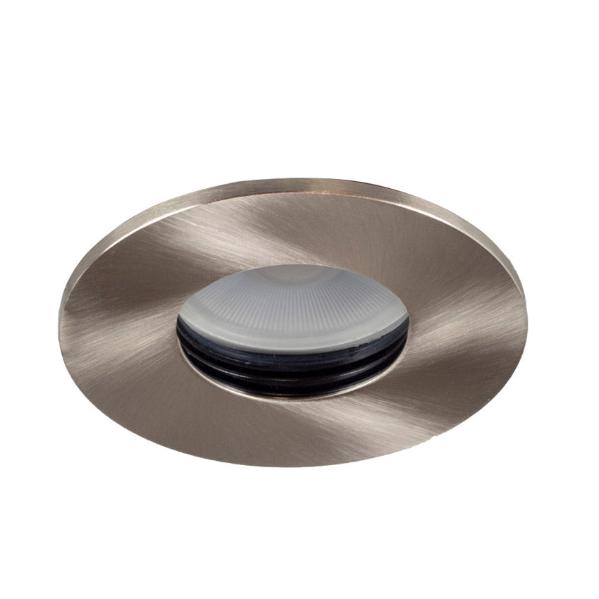 Empotrable Aluminio Redondo Estanco Níquel 1 Luz IP54