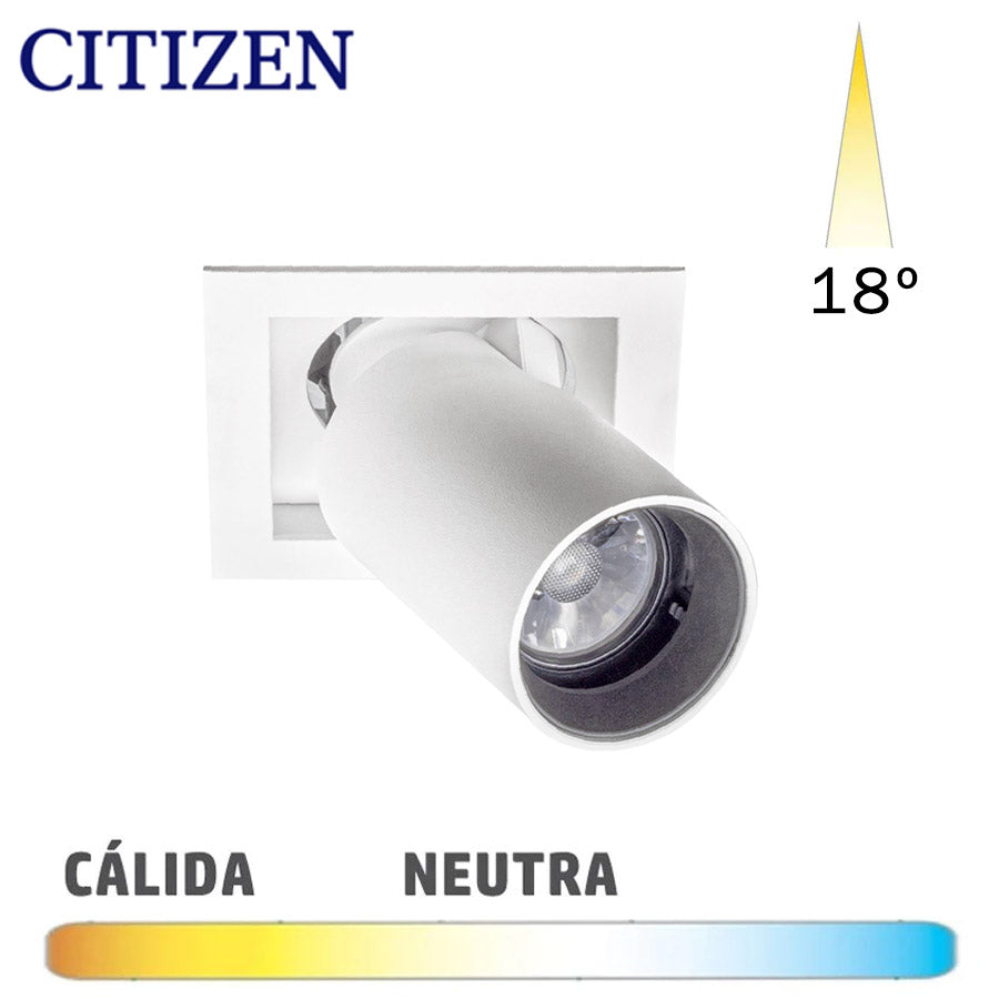 Foco Empotrado Extraíble Mini LED 8W 18D Blanco