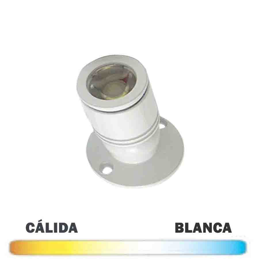 Foco Mini LED Superficie Vitrinas 1W Blanco
