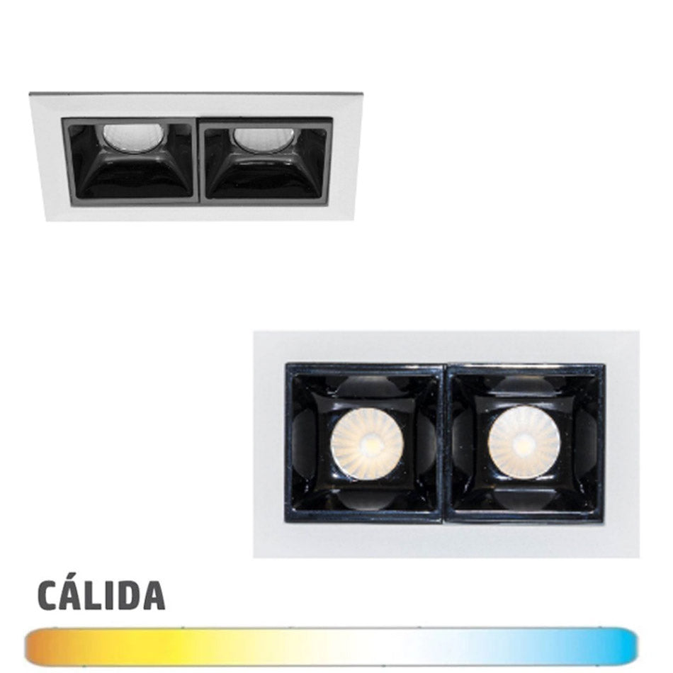 Downlight Mini LED 4W 75x45mm Osram Blanco Negro