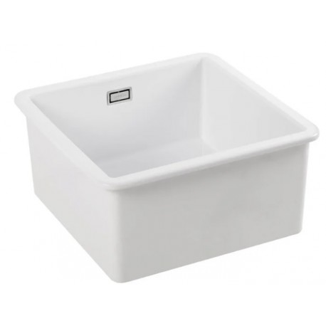 Fregadero de porcelana blanco 46x46 cm