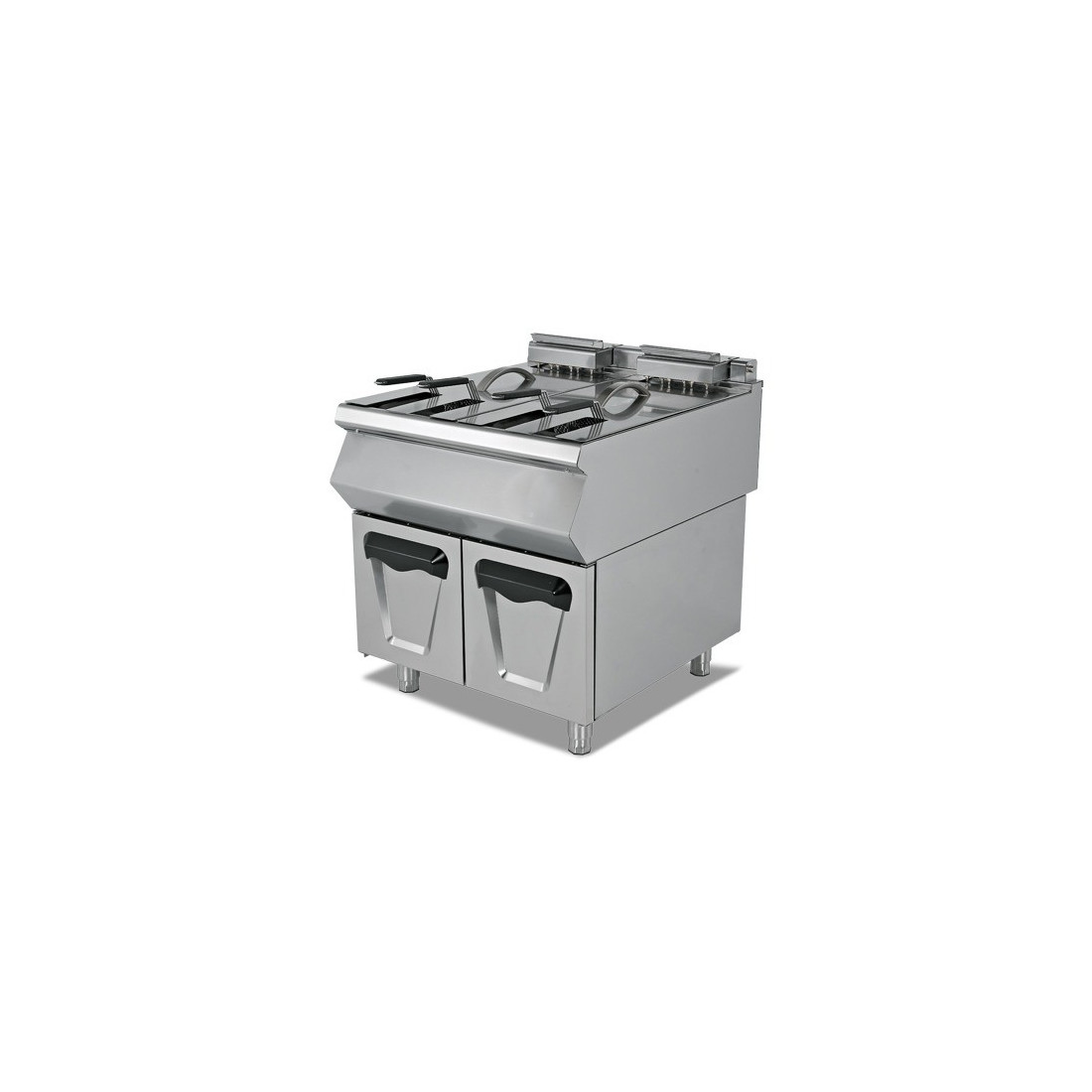 Freidora a gas 24+24 litros con mueble Serie 900 800mm