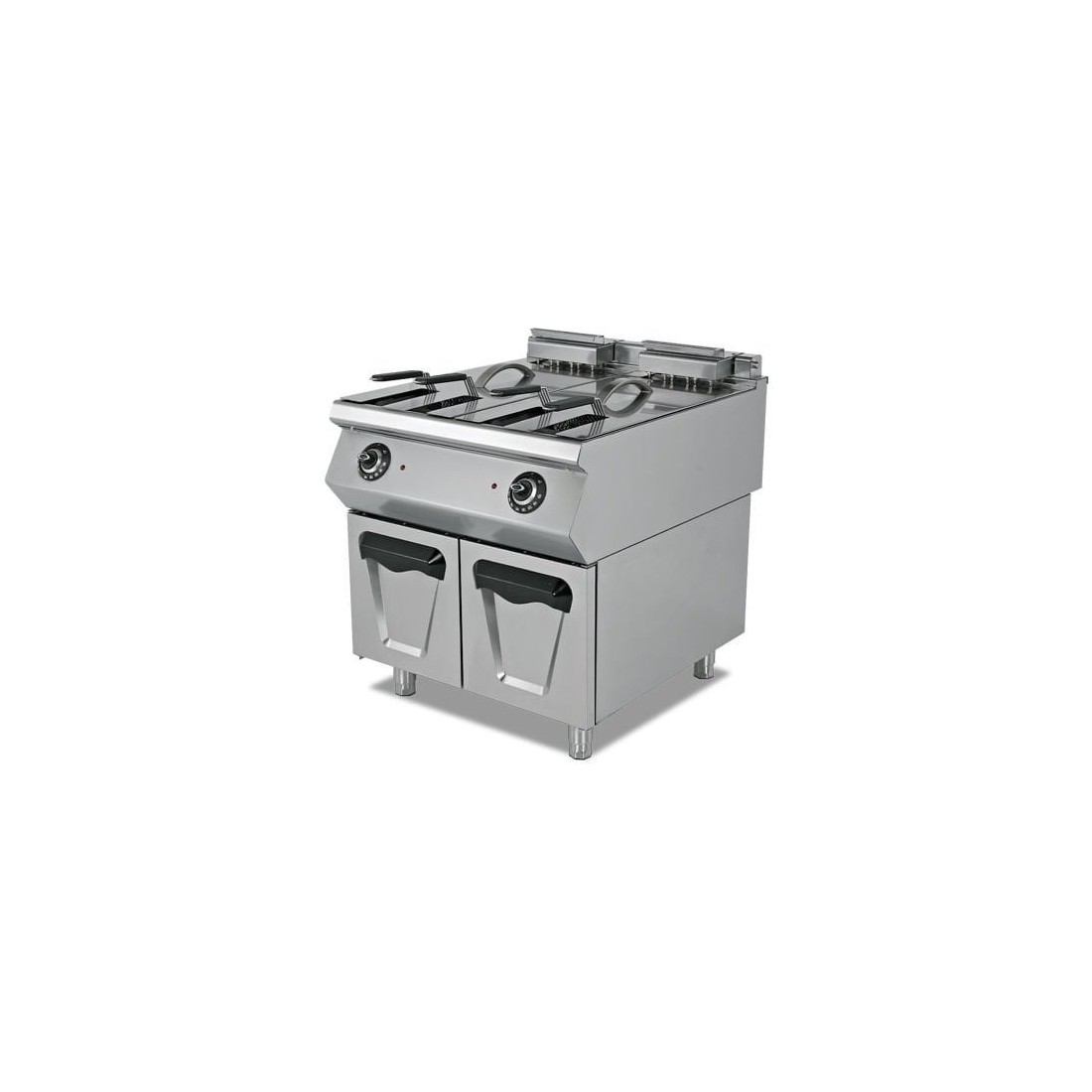 Freidora eléctrica 24+24 litros con mueble Serie 900 800mm