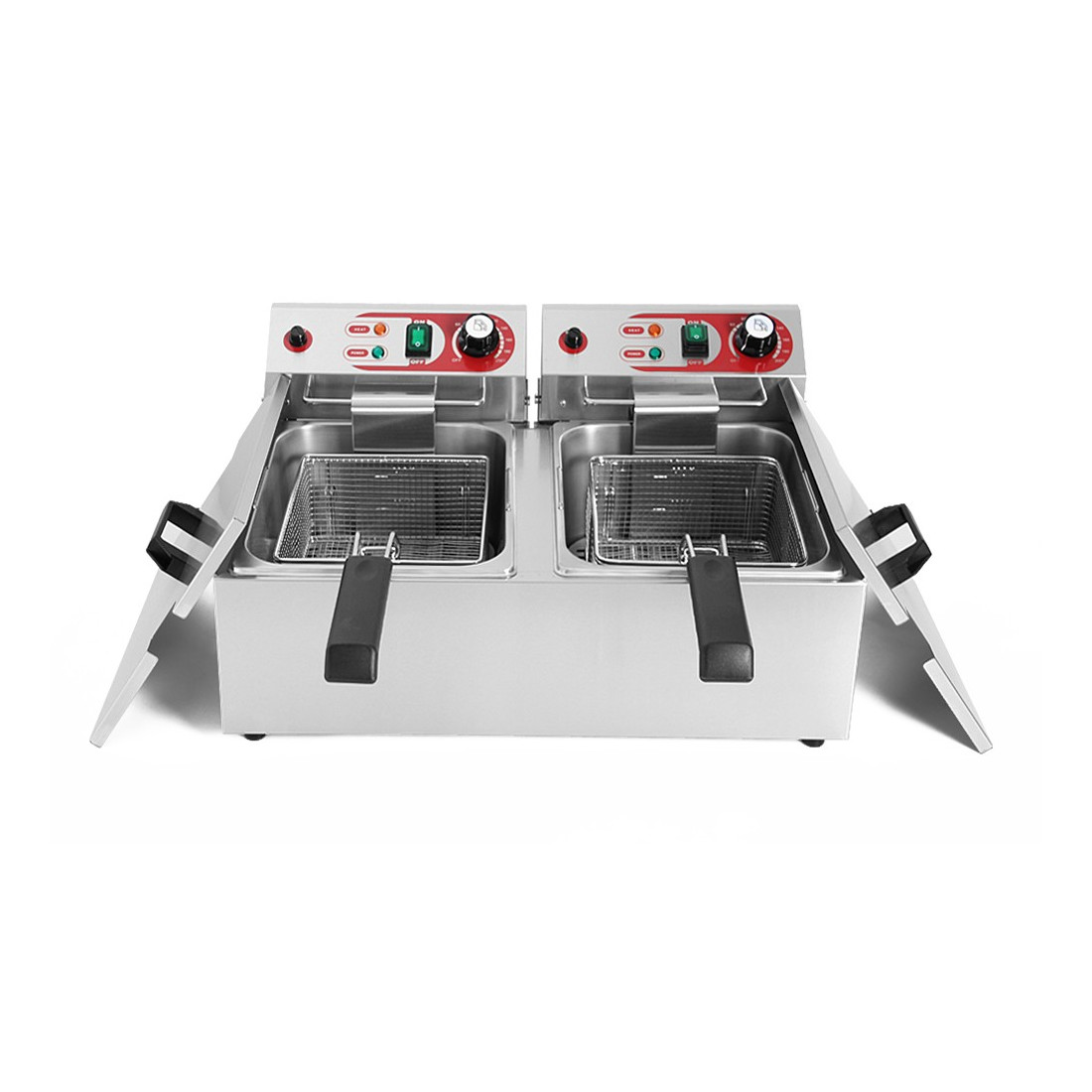 Freidora Eléctrica 7+7L Cuba Doble EF-102B 3,25+3,25KW