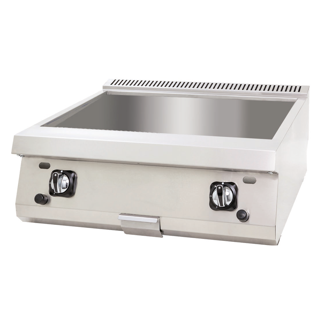 Fry-Top a gas doble Serie 600 DRNGI-8060 800mm