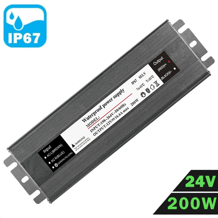 Fuente Alimentación LED IP67 Estanca 24V 200W
