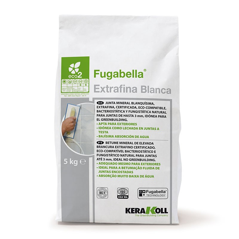 Fugabella Extrafina Blanca 5Kg. Kerakoll