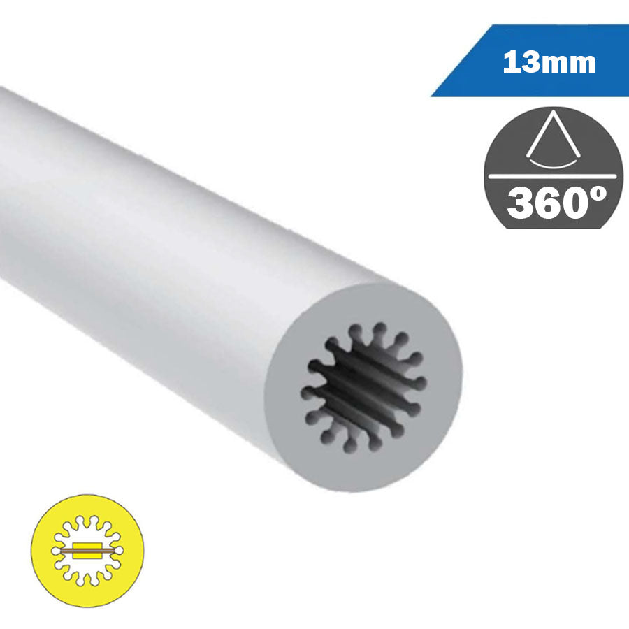 Funda Tubo Neón Flexible 13mm 360º para Doble Tira LED