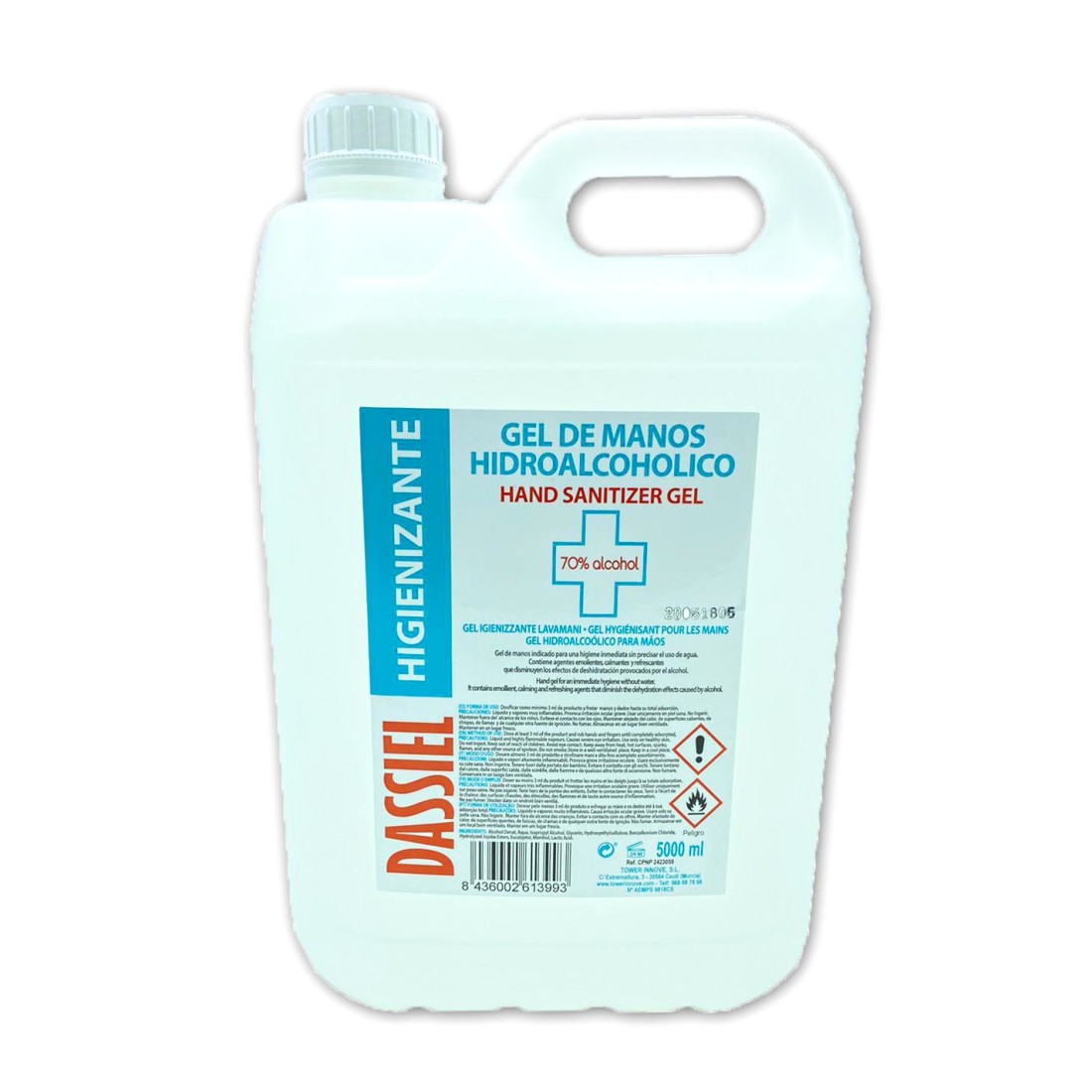 Gel de manos hidroalcohólico 5000ml