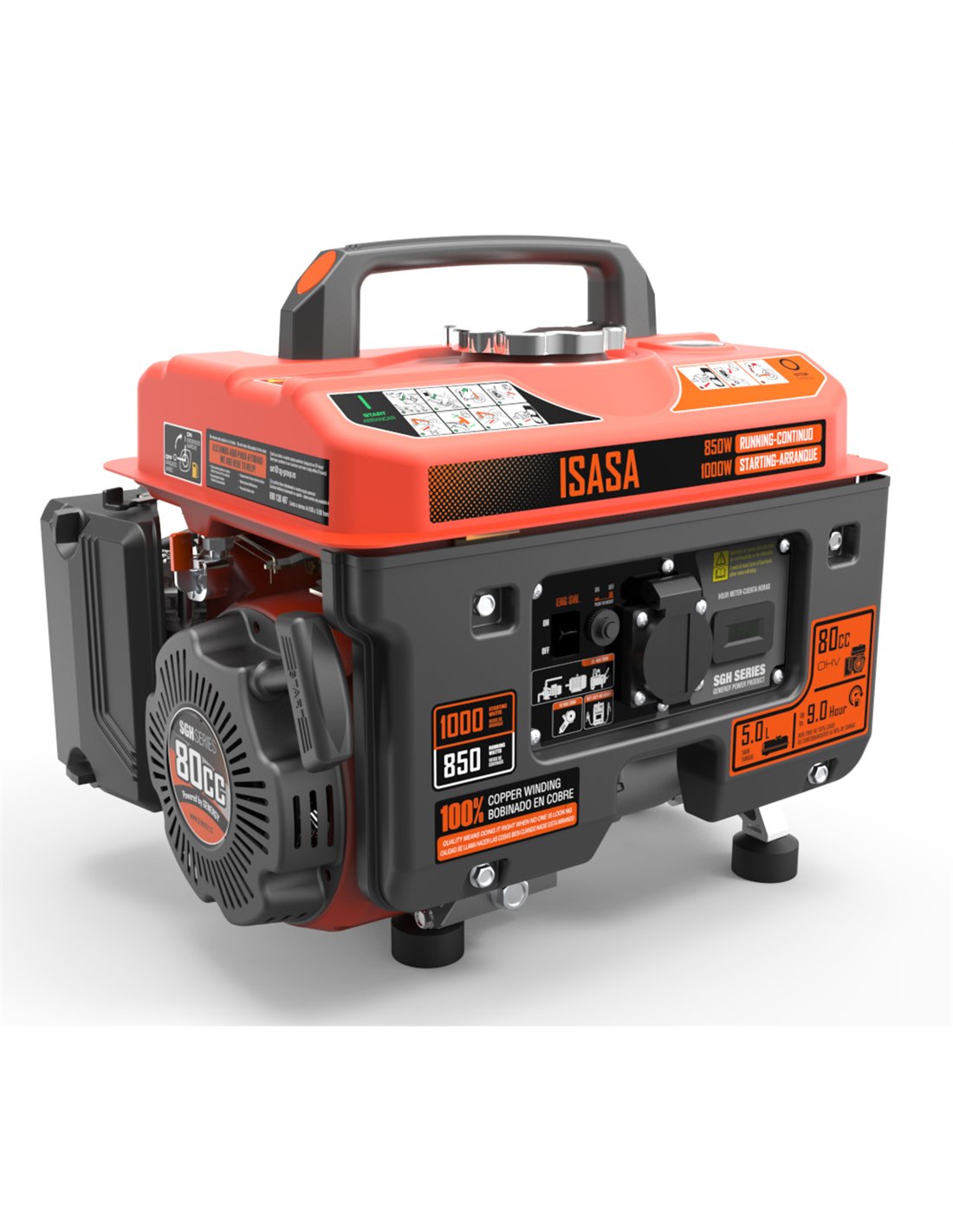 GENERGY Generador 1000W-230V Gasolina Arranque Manual Modelo Isasa