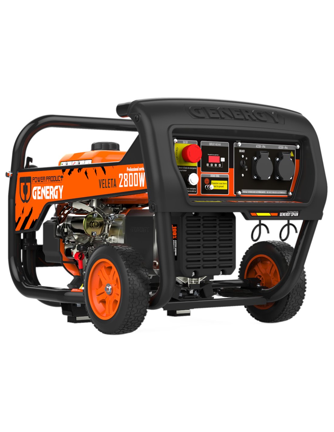 GENERGY Generador 2800W-230V Gasolina Arranque Eléctrico Modelo Veleta