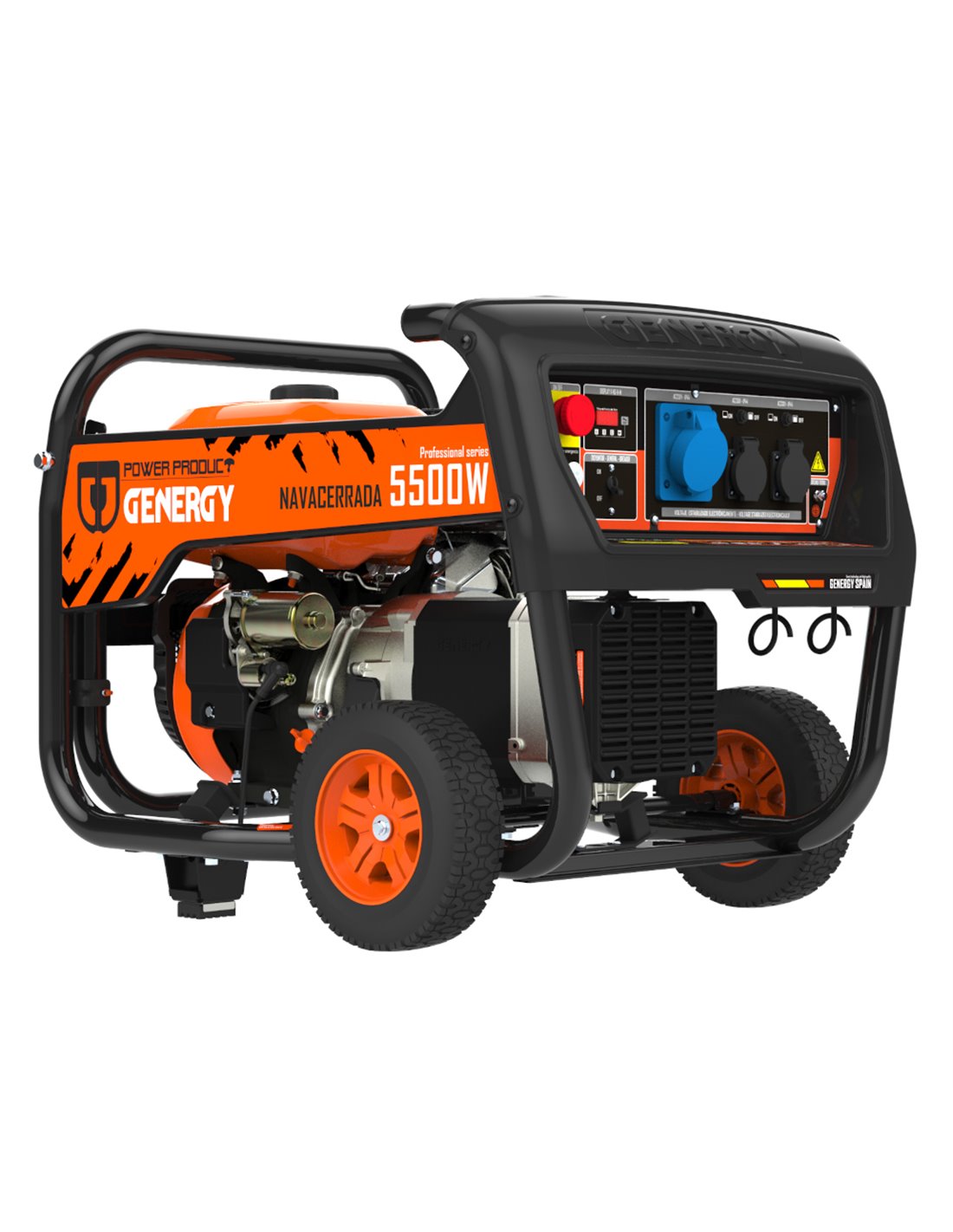 GENERGY Generador 5500W-230V Gasolina Arranque Eléctrico Modelo Navacerrada