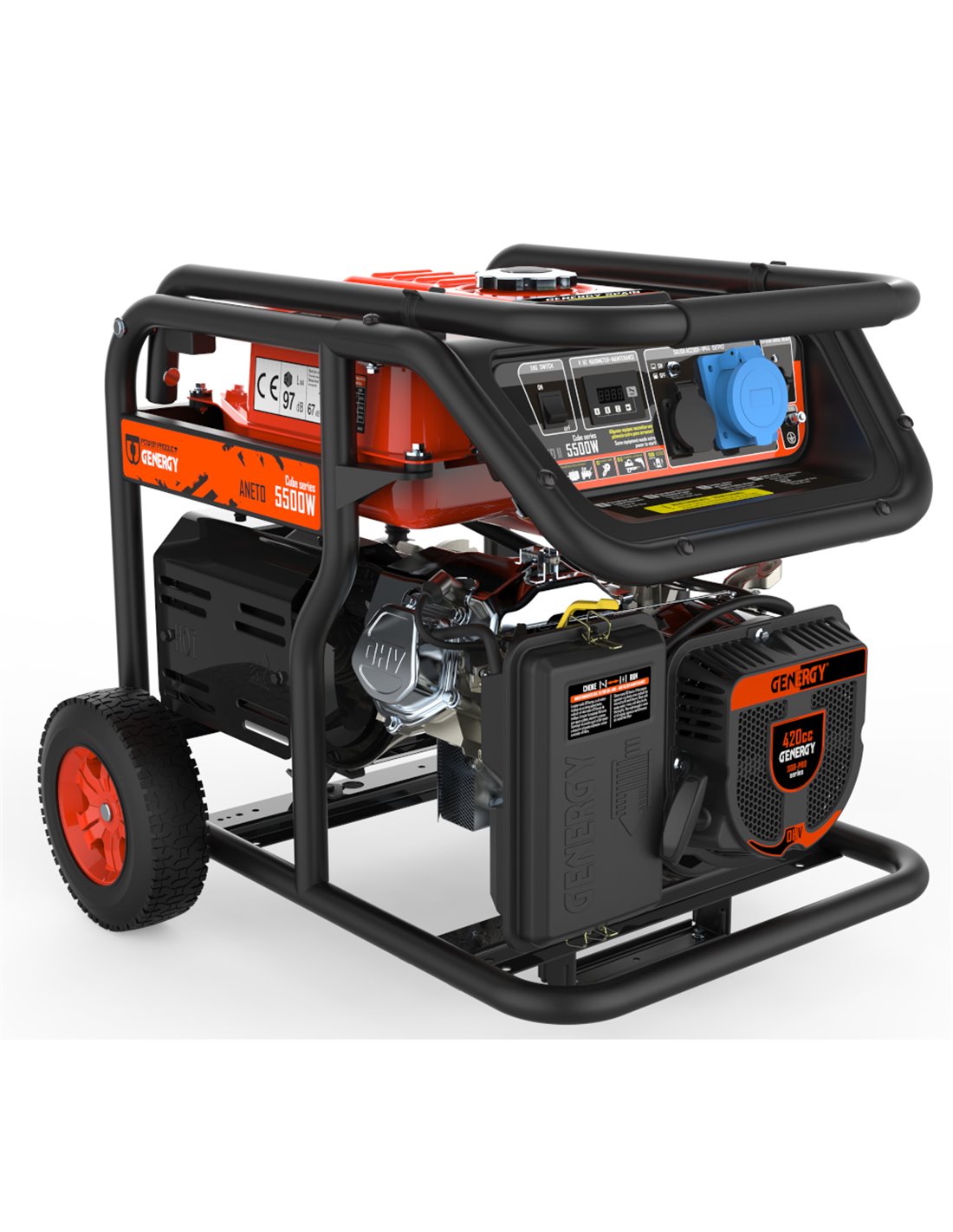 GENERGY Generador 5500W-230V Gasolina Arranque Manual Modelo Aneto