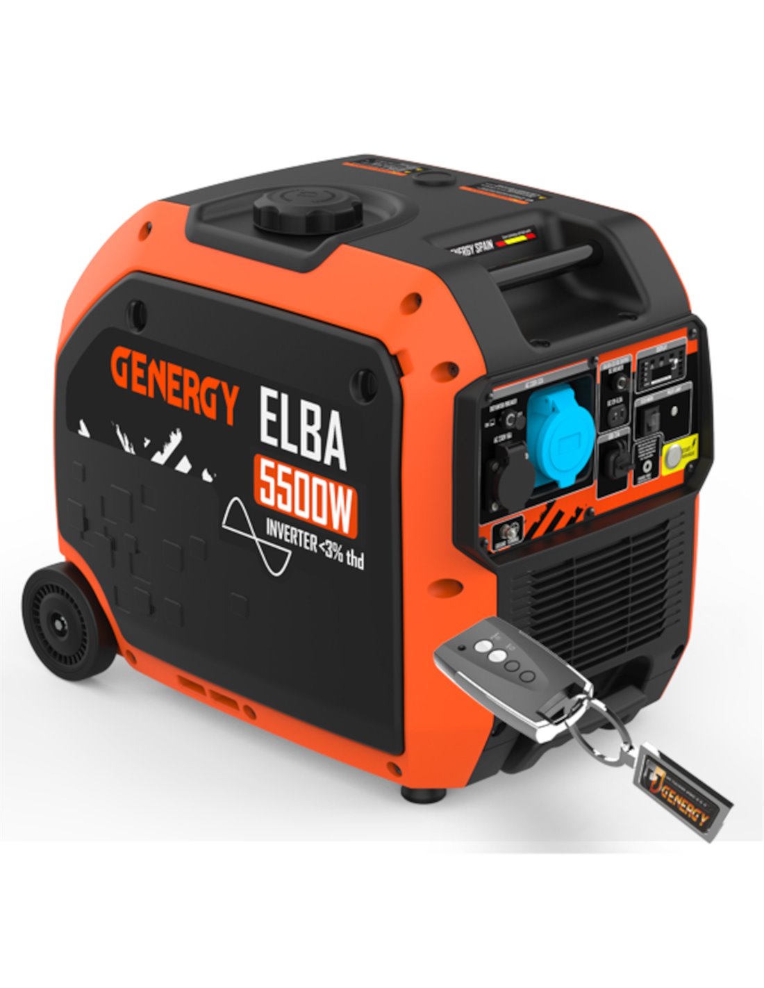 GENERGY Generador 5500W-230V Inverter Arranque Eléctrico Control Remoto Modelo Elba RC