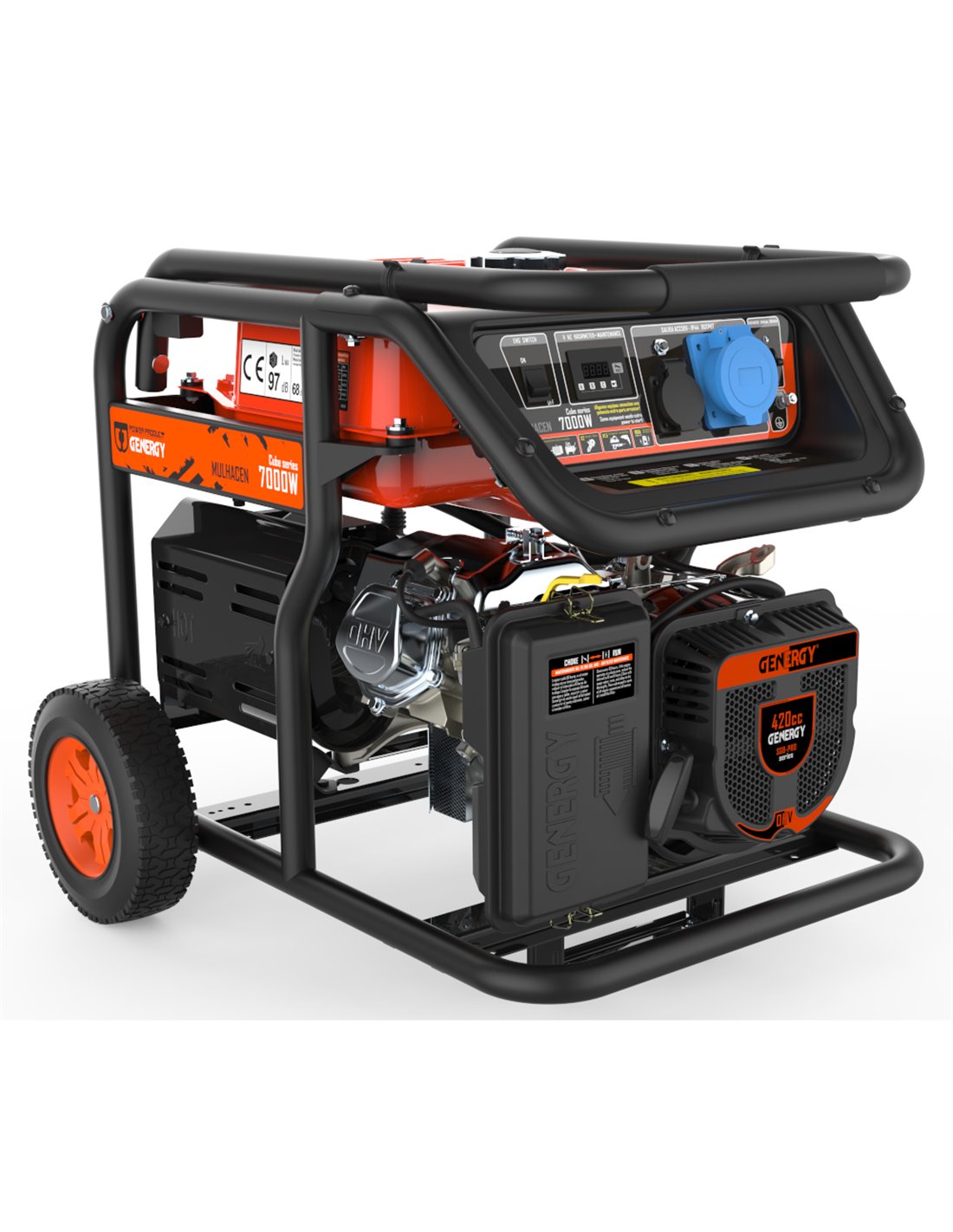 GENERGY Generador 7000W-230V Gasolina Arranque Manual Modelo Mulhacen