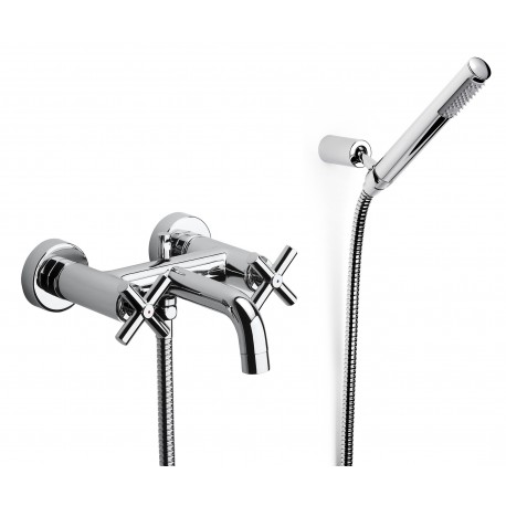 Grifo bimando exterior para baño-ducha con inversor automático LOFT - ROCA