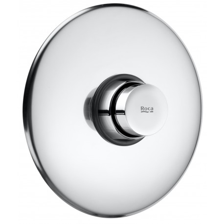 Grifo de paso recto temporizado para ducha con rosetón INSTANT - ROCA