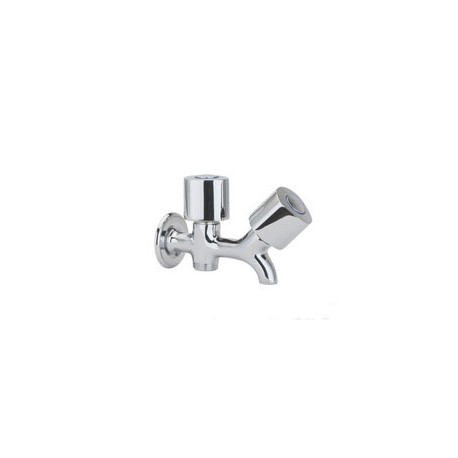 Grifo doble de lavadora cromado 1/2" ECO - ramonsoler