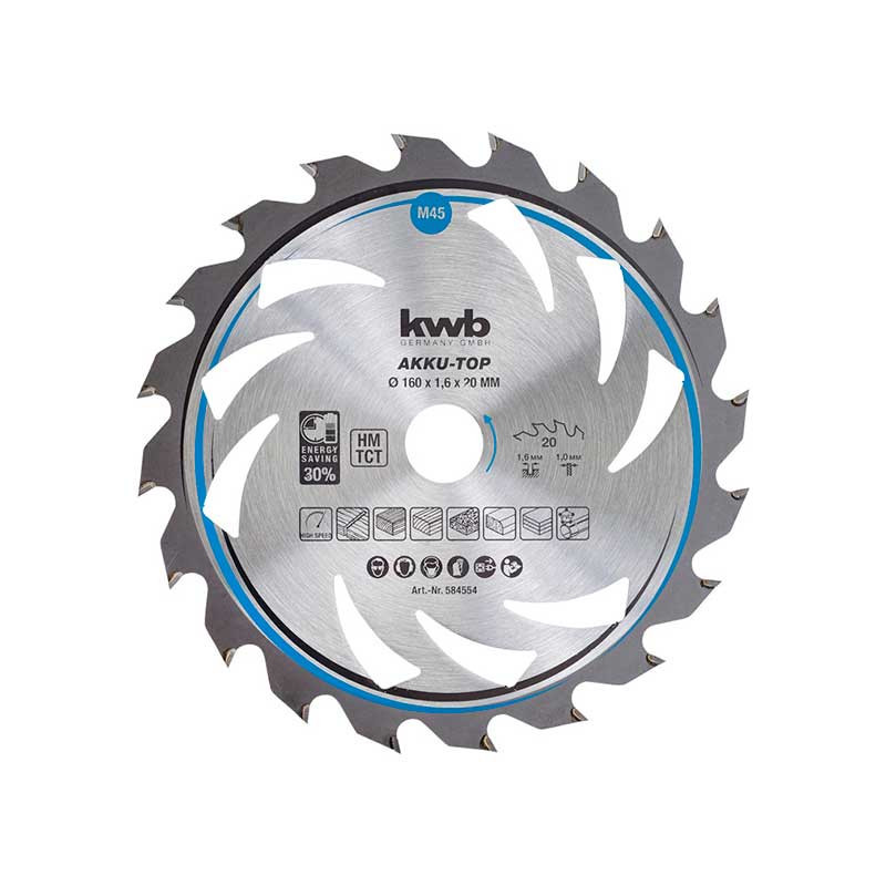 Hoja Sierra Circular Corte Fino 165x20 mm. 24 Dientes Einhell