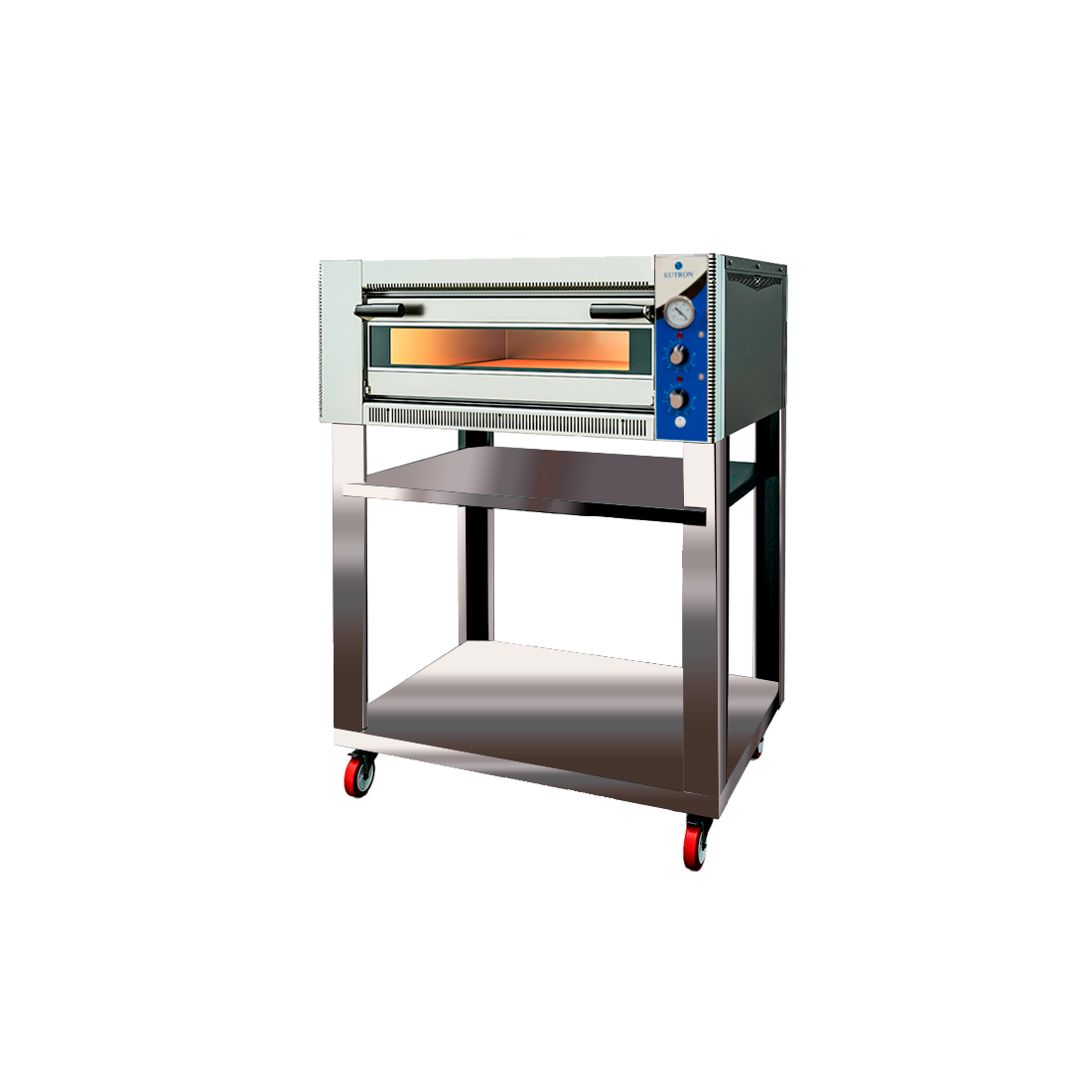 Horno Simple Eléctrico para 6 Pizzas de 33cm DYP-6 Con Soporte