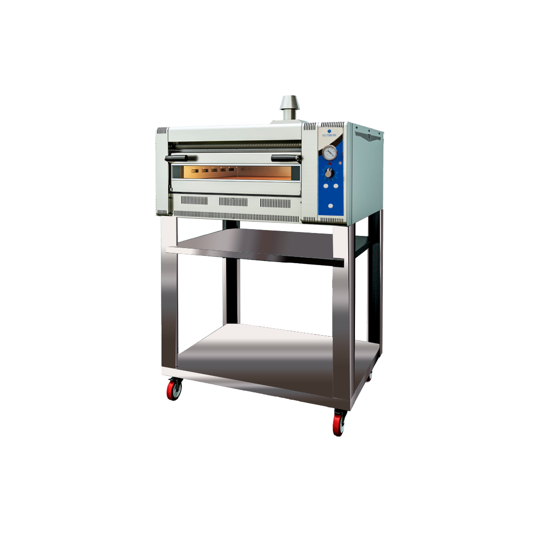 Horno Simple Gas para 6 Pizzas de 33cm DYP-6G Con Soporte