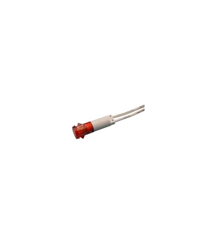 Indicador luminoso rojo con hilos 8ml 49HF066