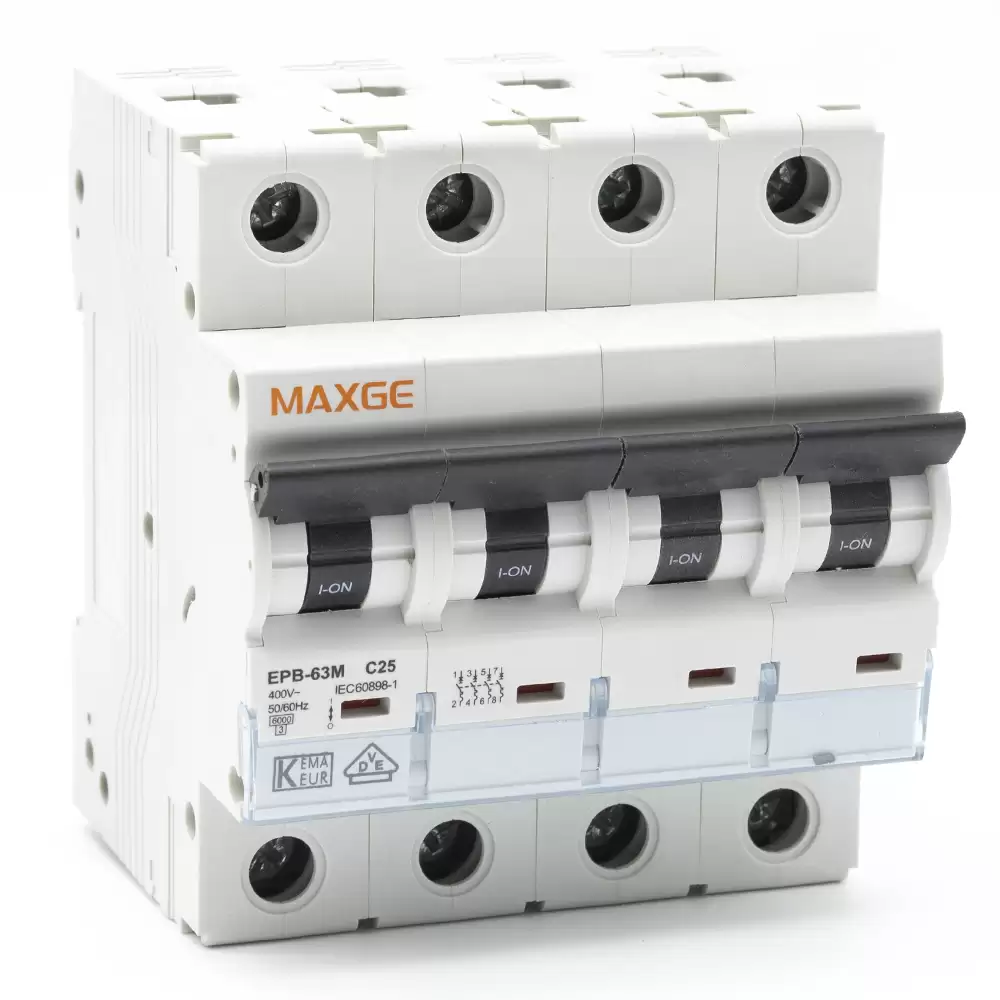 Interruptor Automatico Industrial 4P-6 KA  Blanco 25 A