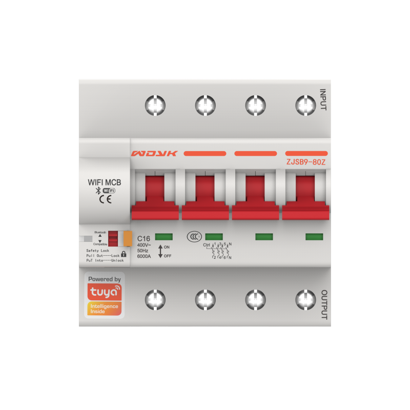 Interruptor Automático Magnetotérmico Wi-Fi 63A 4P Tuya Smart App