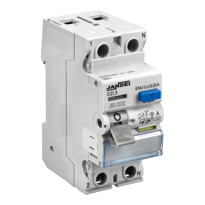 Interruptor diferencial 2P 63A electromagnético Tipo A 0,1s