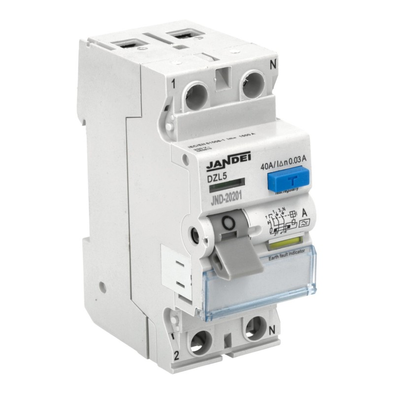 Interruptor diferencial 40A tipo A 2 polos 220-240Vac 30mA 0,1s