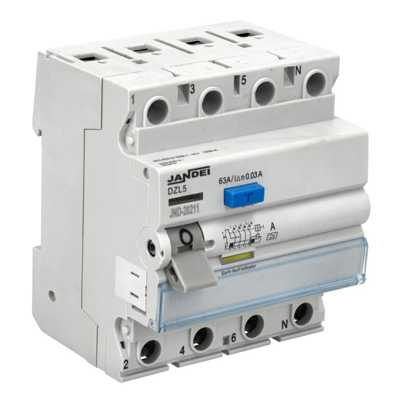 Interruptor diferencial 4P 63A electromagnético Tipo A 0,1s