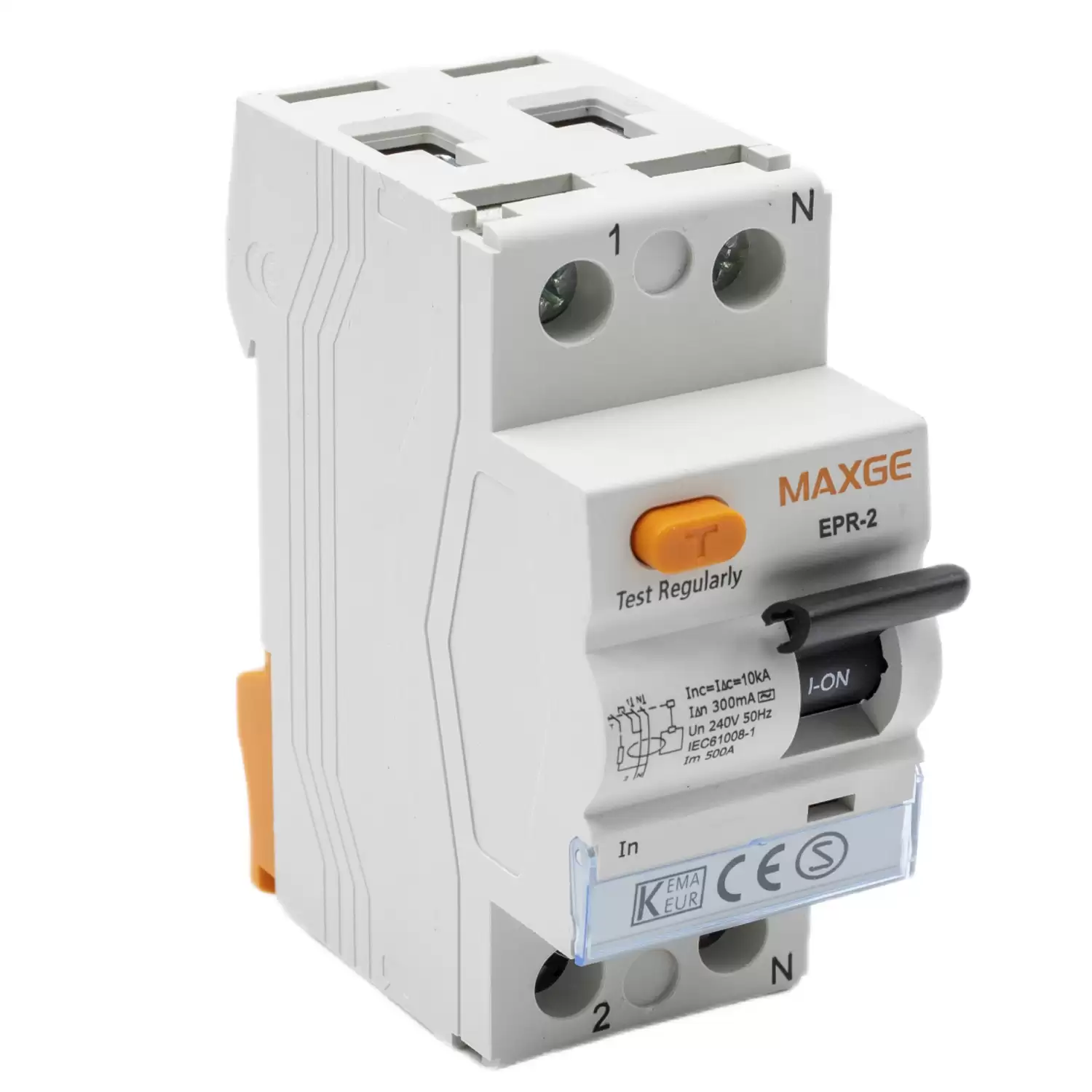 Interruptor Diferencial Industrial 2P-30mA-Clase A-superinmunizado-10kA  Blanco 40 A