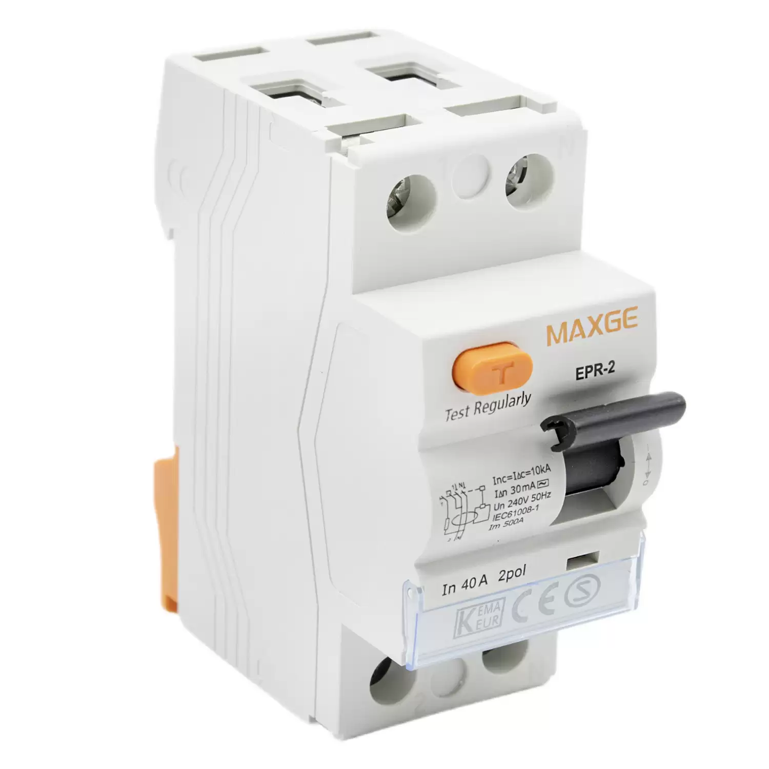 Interruptor Diferencial Residencial 2P-30mA-Clase AC-6kA  Blanco 40 A