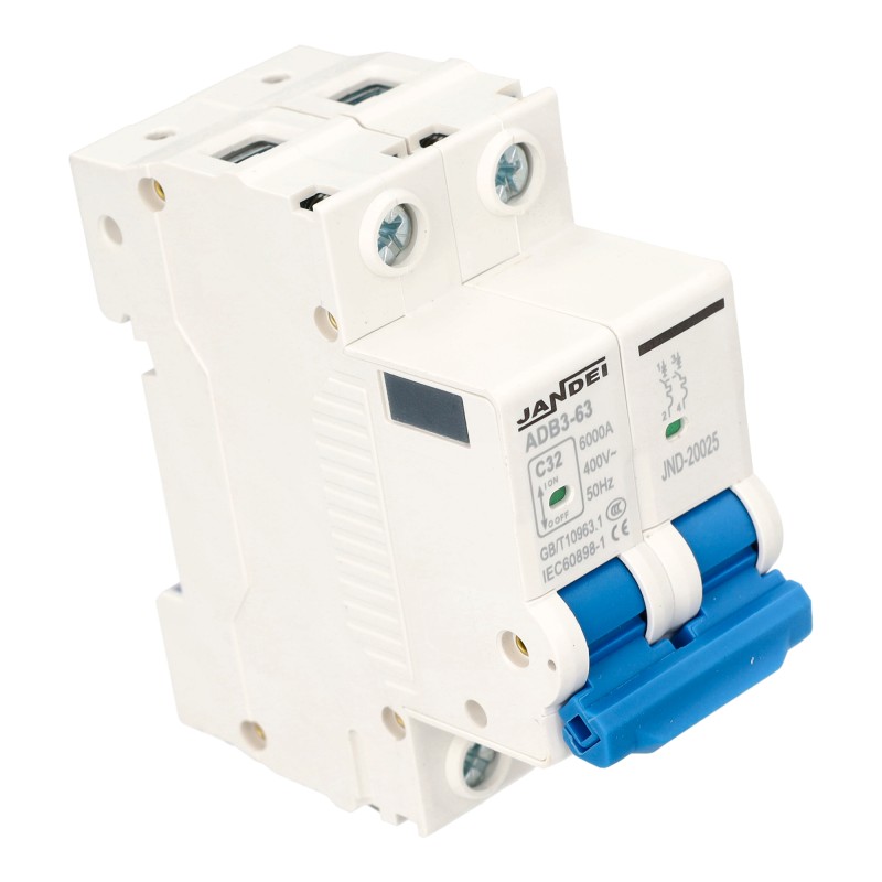 Interruptor magnetotérmico curva C 2P 32A