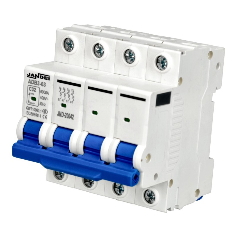 Interruptor magnetotérmico curva C 4P 32A